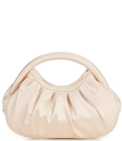 Antonio Melani Ruched Satin Top Handle Clutch