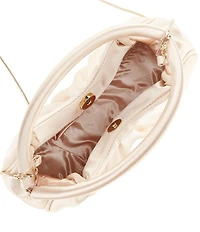 Antonio Melani Ruched Satin Top Handle Clutch