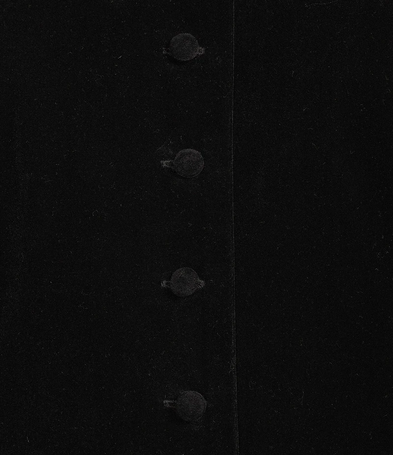 Antonio Melani Rue Velvet Button Front Puff Long Sleeve Jacket