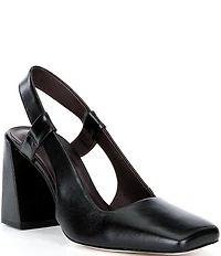 Antonio Melani Salma Leather Slingback Pumps