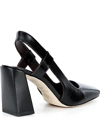 Antonio Melani Salma Leather Slingback Pumps