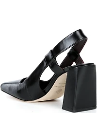 Antonio Melani Salma Leather Slingback Pumps