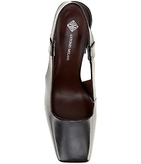 Antonio Melani Salma Leather Slingback Pumps