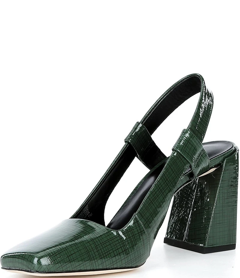 Antonio Melani Salma Printed Patent Leather Slingback Pumps