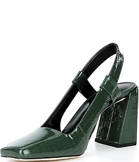 Antonio Melani Salma Printed Patent Leather Slingback Pumps