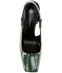 Antonio Melani Salma Printed Patent Leather Slingback Pumps