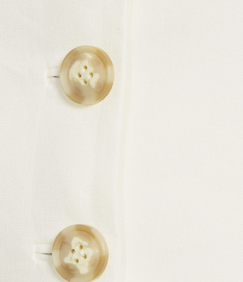 Antonio Melani Scottie Woven Divet Neckline Sleeveless Button Front Coordinating Vest