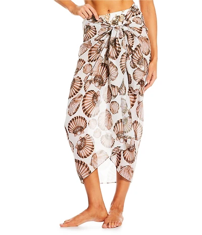 Antonio Melani Seashells Self Tie Pareo Swim Cover-Up