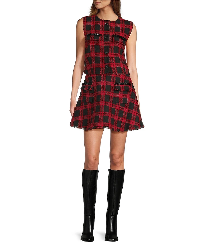 Antonio Melani Selene A-Line Novelty Tweed Coordinating Skirt