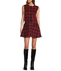 Antonio Melani Selene A-Line Novelty Tweed Coordinating Skirt