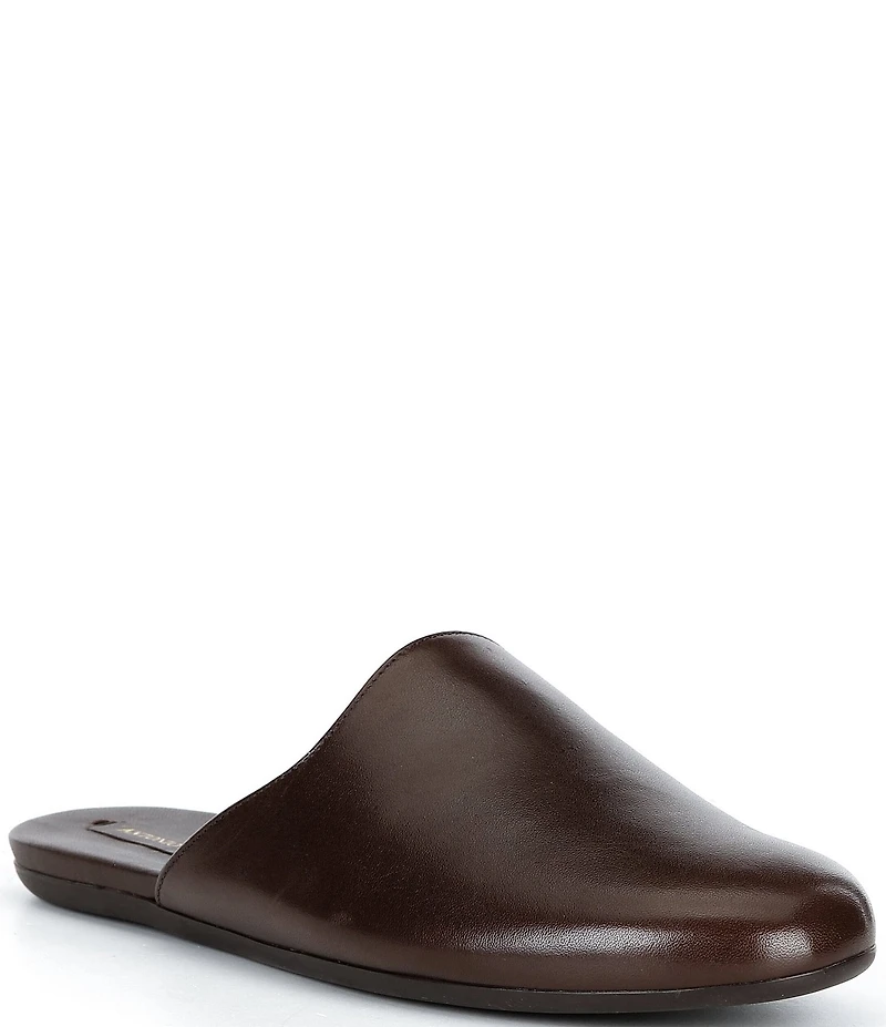 Antonio Melani Selina Leather Slip On Flat Mules