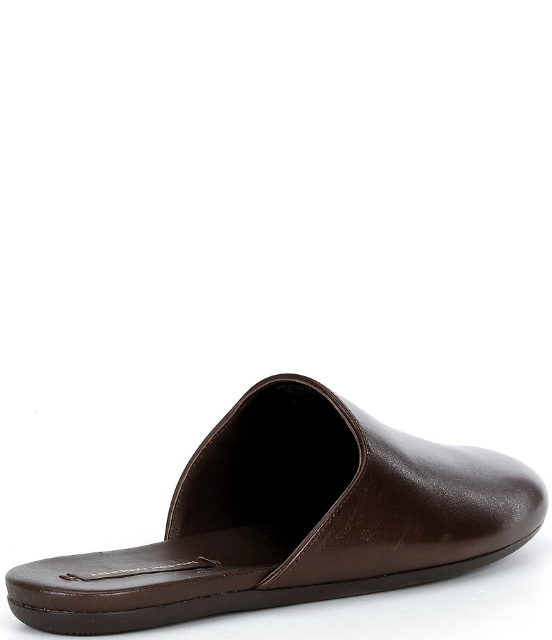 Antonio Melani Selina Leather Slip On Flat Mules