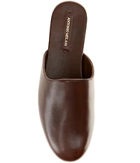 Antonio Melani Selina Leather Slip On Flat Mules