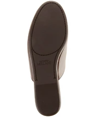 Antonio Melani Selina Leather Slip On Flat Mules