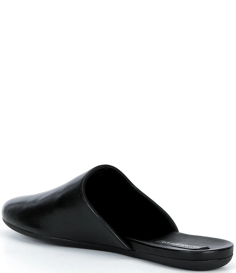 Antonio Melani Selina Leather Slip On Flat Mules