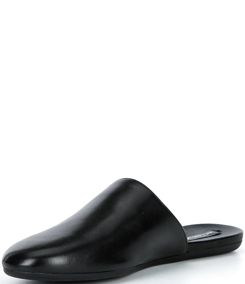 Antonio Melani Selina Leather Slip On Flat Mules