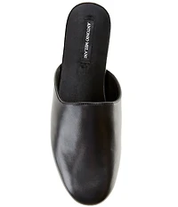 Antonio Melani Selina Leather Slip On Flat Mules