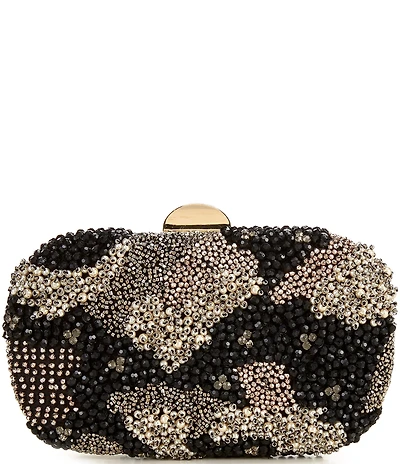 Antonio Melani Sequin Rhinestoned Minaudiere Clutch
