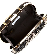 Antonio Melani Sequin Rhinestoned Minaudiere Clutch