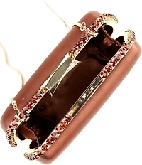 Antonio Melani Side Rhinestoned Minaudiere