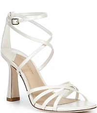 Antonio Melani Simone Dot Leather Pearl Strappy Dress Sandals