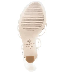 Antonio Melani Simone Dot Leather Pearl Strappy Dress Sandals