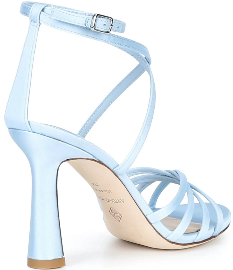 Antonio Melani Simone Dot Satin Strappy Dress Sandals
