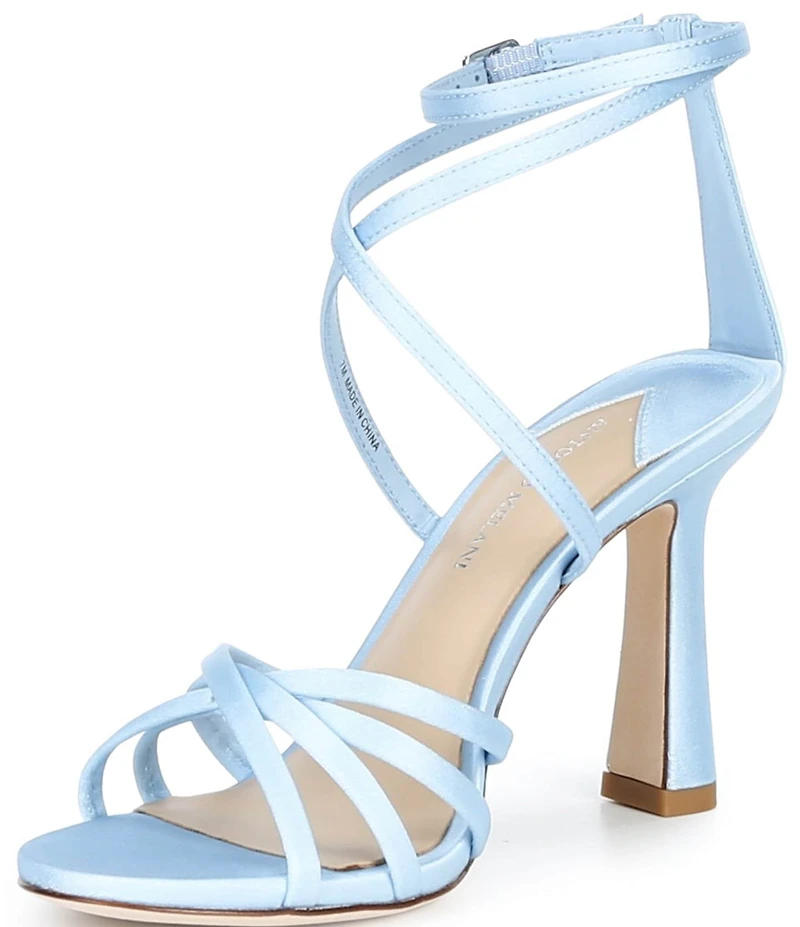 Antonio Melani Simone Dot Satin Strappy Dress Sandals