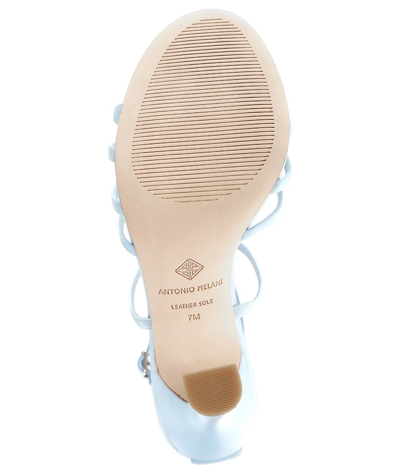 Antonio Melani Simone Dot Satin Strappy Dress Sandals