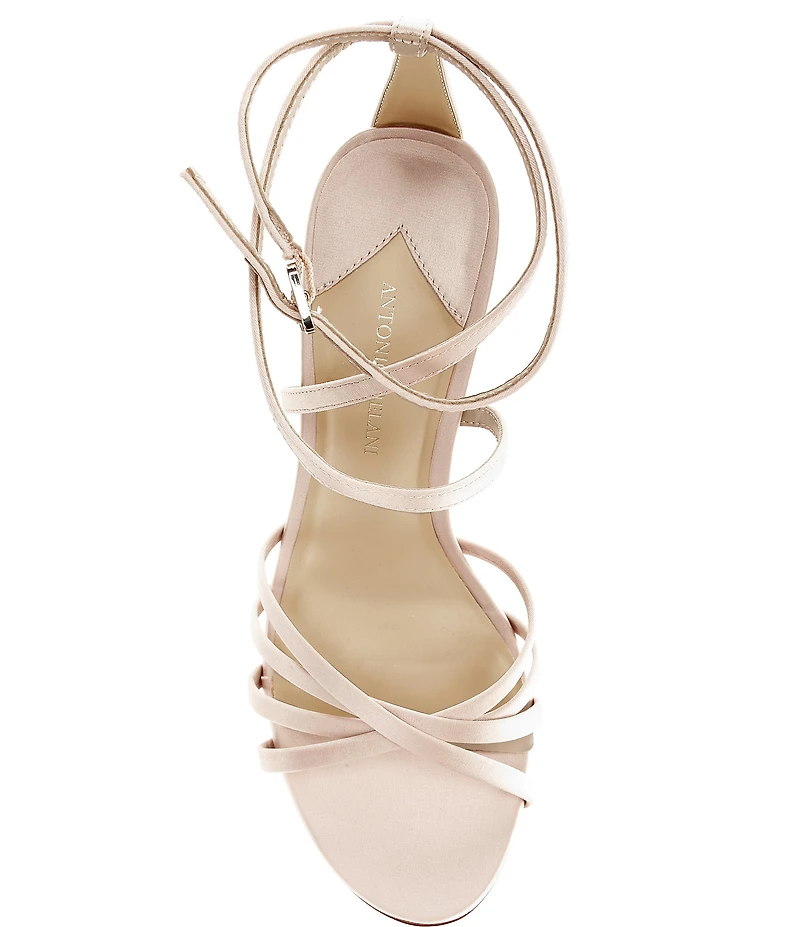 Antonio Melani Simone Dot Satin Strappy Dress Sandals