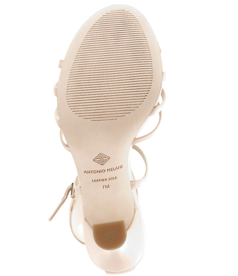 Antonio Melani Simone Dot Satin Strappy Dress Sandals