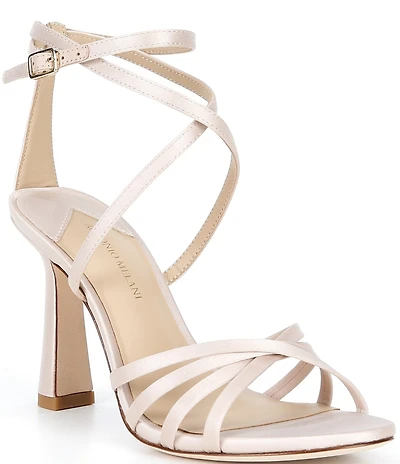 Antonio Melani Simone Dot Satin Strappy Dress Sandals