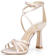 Antonio Melani Simone Dot Satin Strappy Dress Sandals