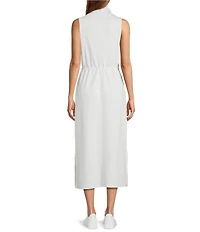 Antonio Melani Sleeveless Mock Neckline Midi Dress
