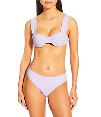 Antonio Melani Solid Tripunto Underwire Bralette Swim Top