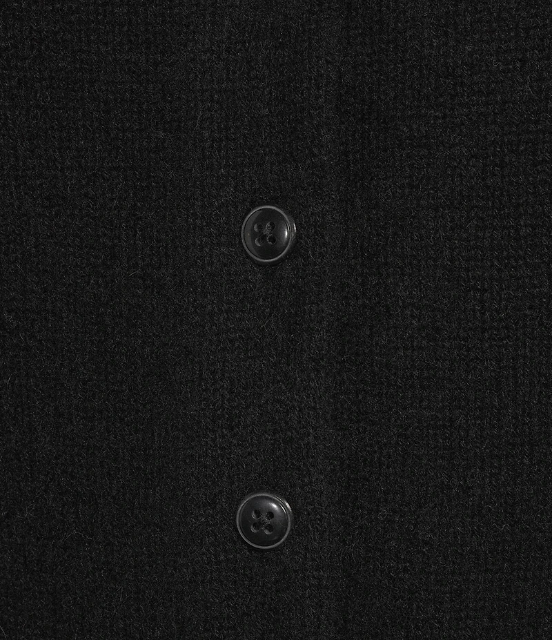 Antonio Melani Stella Short Puff Sleeve Crew Neckline Button Front Cashmere Cardigan