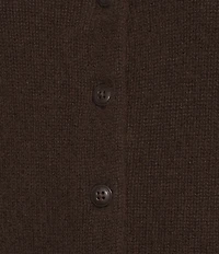 Antonio Melani Stella Short Puff Sleeve Crew Neckline Button Front Cashmere Cardigan
