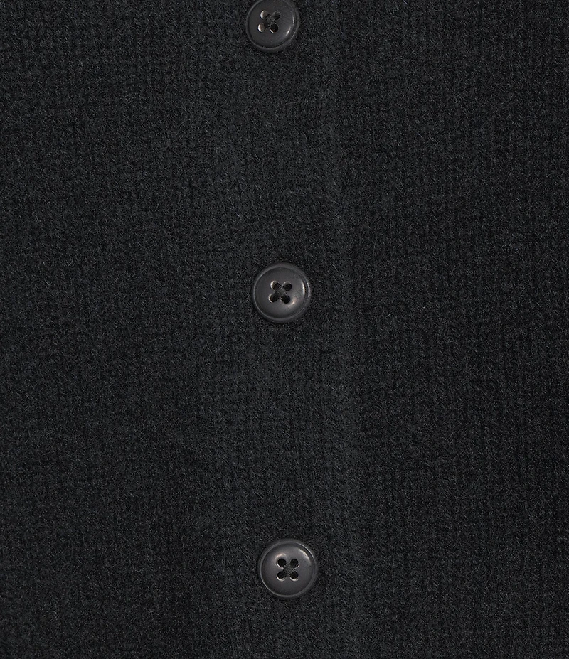 Antonio Melani Stella Short Puff Sleeve Crew Neckline Button Front Cashmere Cardigan