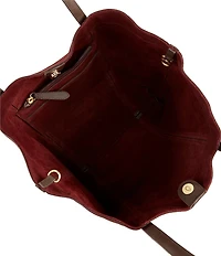 Antonio Melani Suede Wedge Tote Bag