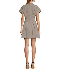 Antonio Melani Sylvia Belted Mock Neck Dress