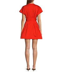 Antonio Melani Sylvia Belted Mock Neck Dress