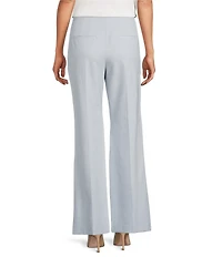Antonio Melani Tegan Slub Suiting Flat Front Pants