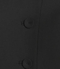 Antonio Melani Tess Bi-Stretch Suiting Round Neckline Button Front Long Sleeve Blazer