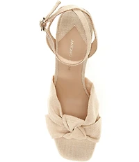 Antonio Melani Tess Linen Knotted Dress Sandals