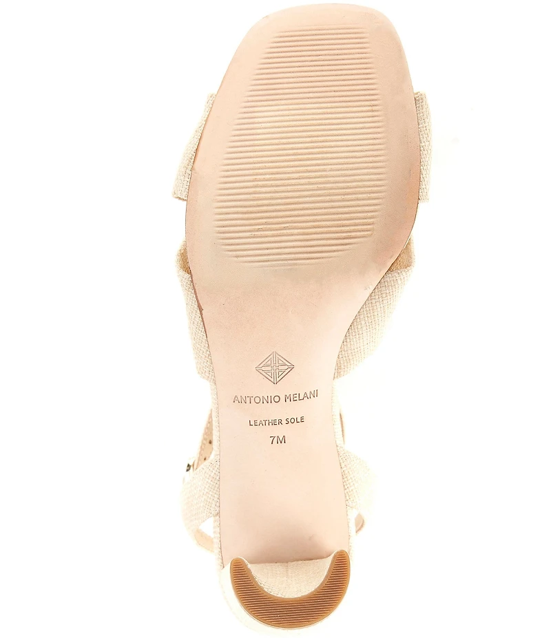 Antonio Melani Tess Linen Knotted Dress Sandals
