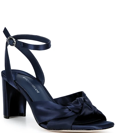 Antonio Melani Tess Satin Knotted Dress Sandals