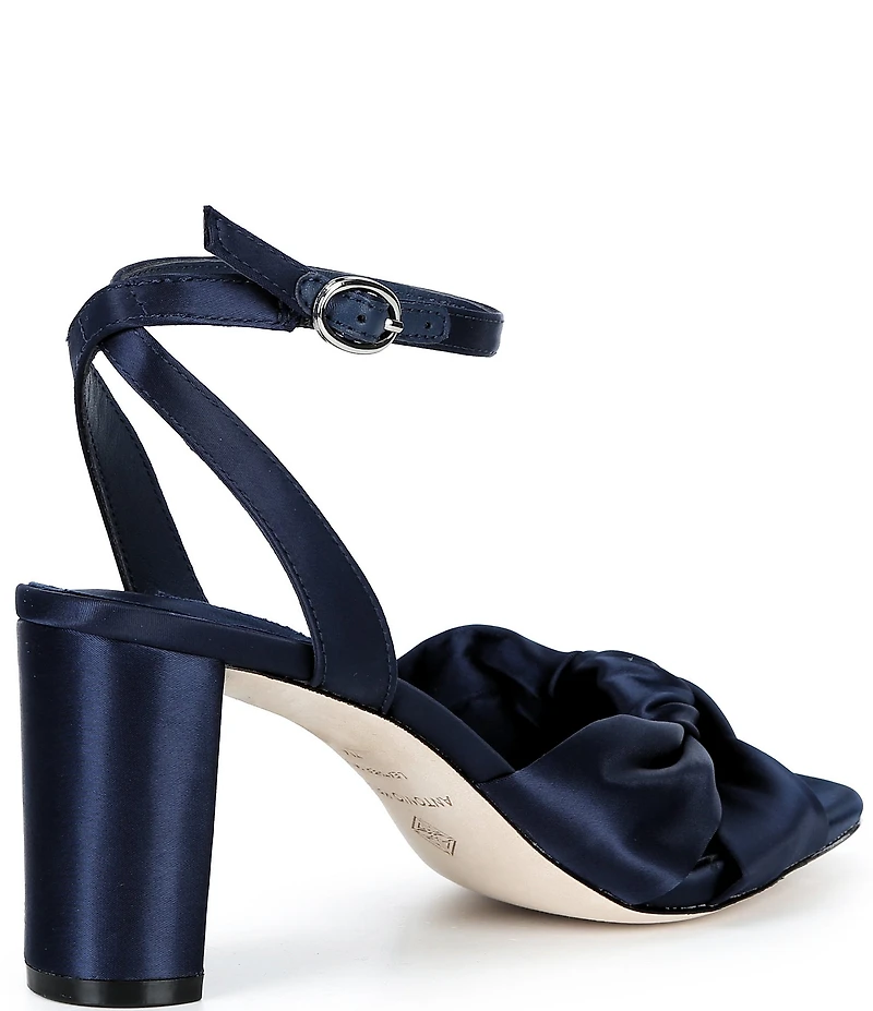 Antonio Melani Tess Satin Knotted Dress Sandals