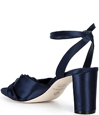 Antonio Melani Tess Satin Knotted Dress Sandals