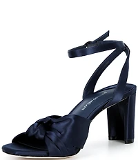 Antonio Melani Tess Satin Knotted Dress Sandals