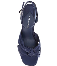 Antonio Melani Tess Satin Knotted Dress Sandals